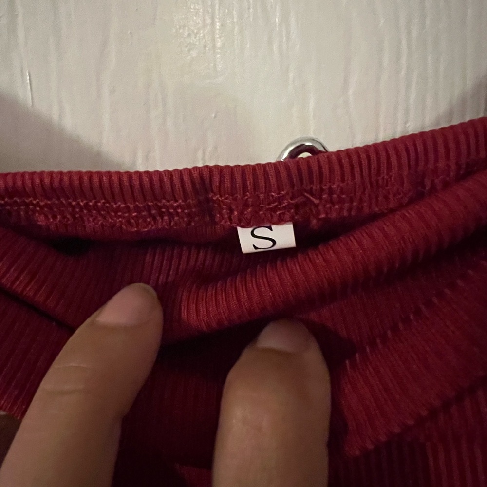 Fold-Over Ribbed Tube Top - Picture 3 of 3